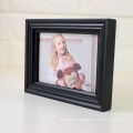 customized European high quality black 4*6 certificate wood photo picture frame